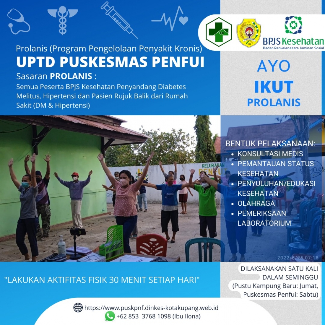 KEGIATAN PROLANIS DI UPTD PUSKESMAS PENFUI